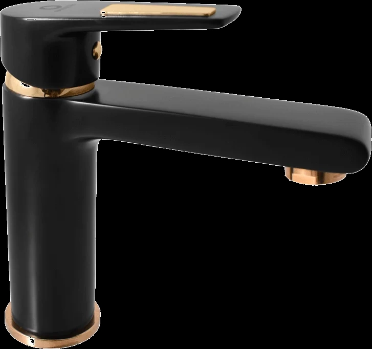 Смеситель для раковины Rav Slezak Colorado черный матовый - золото CO328.5CMATZ - 3