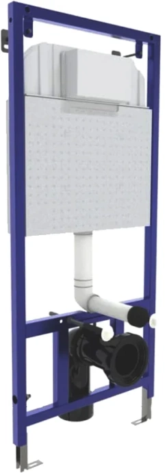 Система инсталляции для унитазов Berges Wasserhaus Novum 040255 с кнопкой смыва, черная - 3