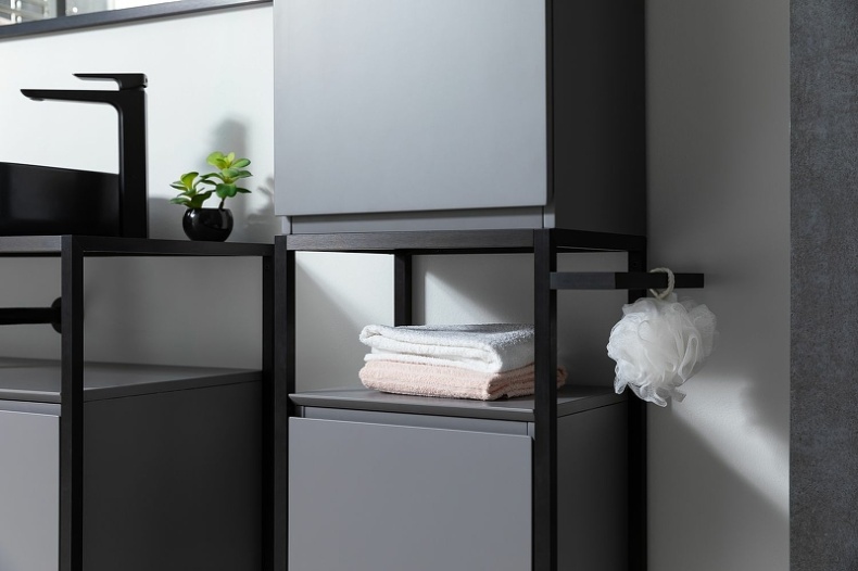 Полотенцедержатель для пенала Allen Brau Priority черный матовый 1.31008.BB - 3