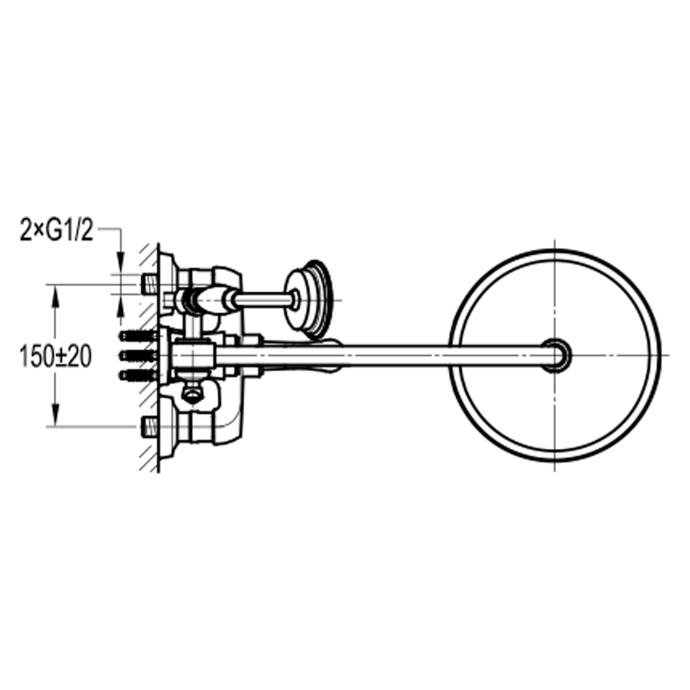 Swedbe Terracotta Art Семейный душ со смесителем для ванны 2571 - 2