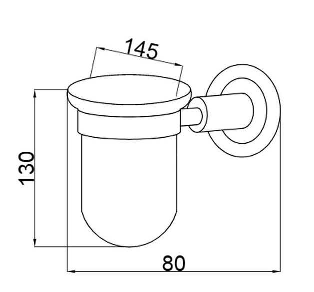 Стакан для зубных щеток Boheme Murano золото с фиолетовым 10904-V-G - 1