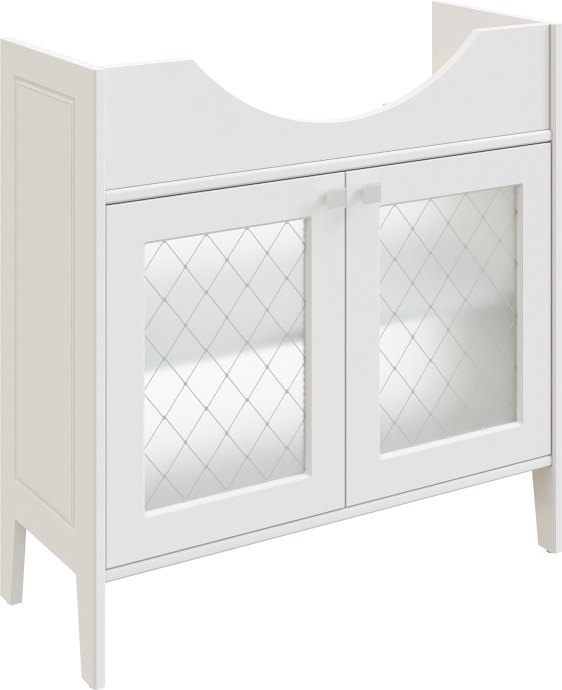 Мебель для ванной STWORKI Хельсингборг 85 белая, в стиле прованс, из МДФ, российская (гарнитур, комплект) 482214 - 7