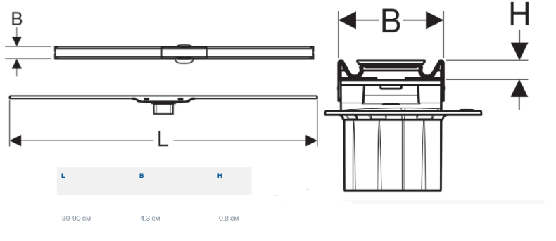 Дизайн-решетка Geberit   154.456.00.1 - 1