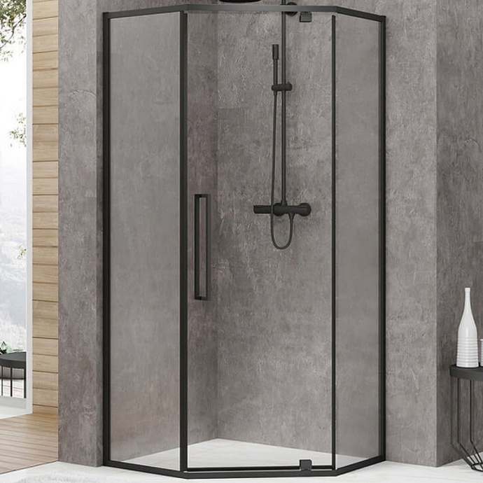 Душевой уголок Black&White Stellar Wind 100х100 черный матовый 8751010 - 0