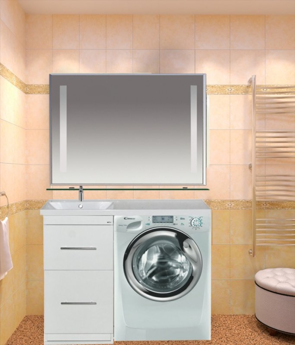 Тумба с раковиной Misty Мексика под стиральную машину - 1