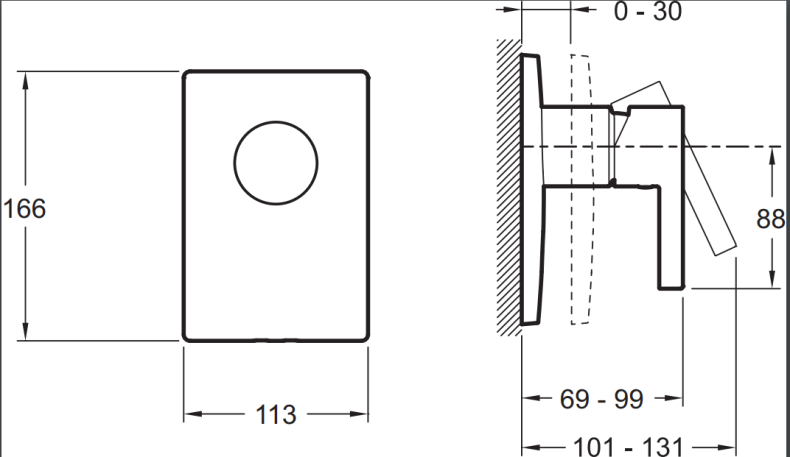 Смеситель Jacob Delafon Stillness E98711-CP для душа - 1