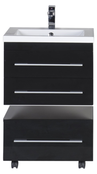 Тумба Aquanet Нота 58 подкатная, черная 00170731 - 7