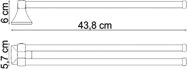 Полотенцедержатель Wasserkraft Wern K-2531 - 4