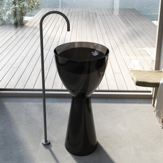 Раковина напольный ABBER Kristall 45 черный  AT2703Onyx - 0