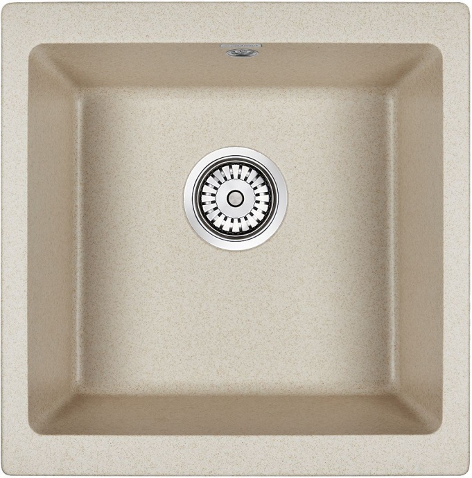 Мойка кухонная Paulmark Brilon 45 бежевый матовый PM104546-BE - 0
