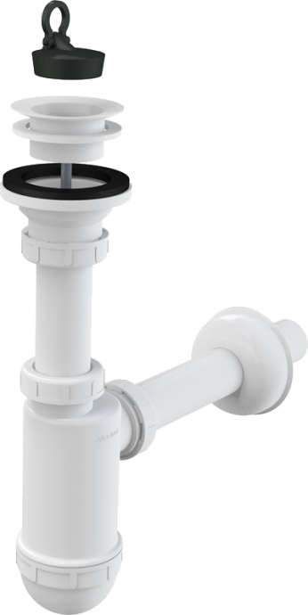 Сифон для раковины Alcaplast A421 с пластмассовой решеткой, выпуск 32 - 0