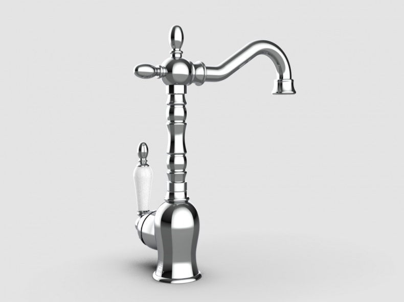 Смеситель для раковины GPD Retro хром MTL180 - 6