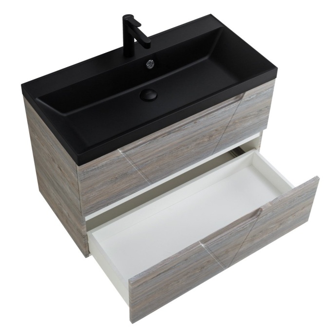 Тумба под раковину BelBagno Vittoria 90 серый - коричневый VITTORIA-900-2C-SO-PINO-P - 7