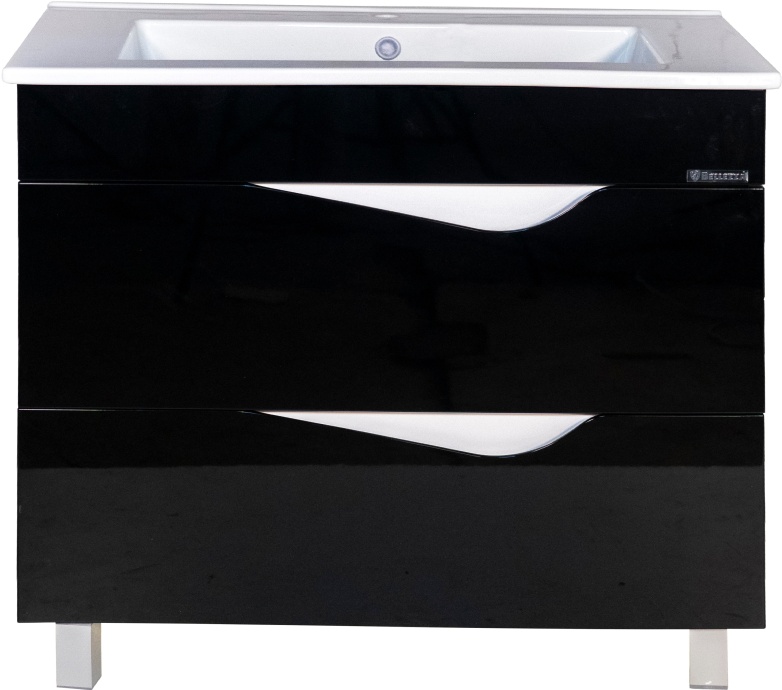 Тумба для комплекта Bellezza Эйфория 105 черная 4639118660040 - 0
