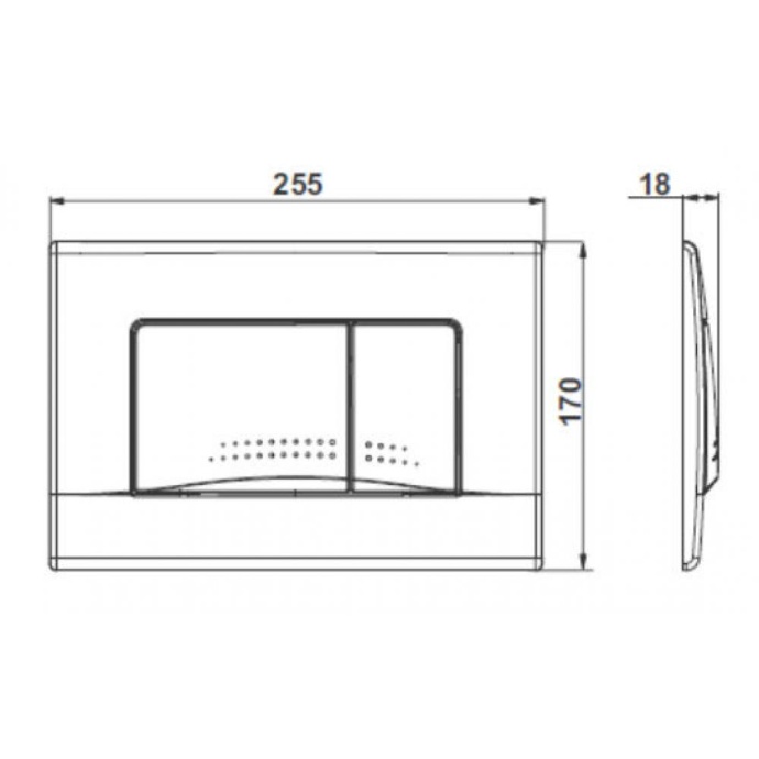 Кнопка смыва Roca Active белый  8901130B0 - 1
