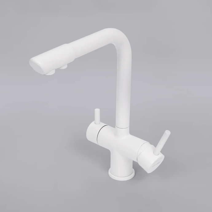 Смеситель для кухни Wasserkraft белый матовый A8357 - 2