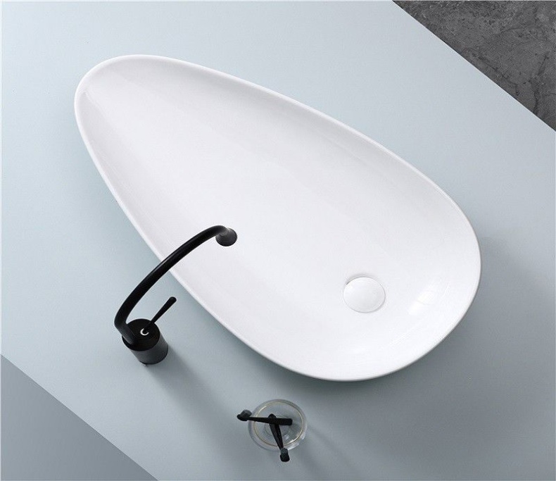 Раковина накладная Ceramalux N 76 белый  7862 - 4