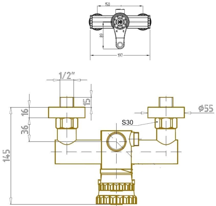 Душевой комплект Bronze de Luxe Windsor 10137/1DF - 5