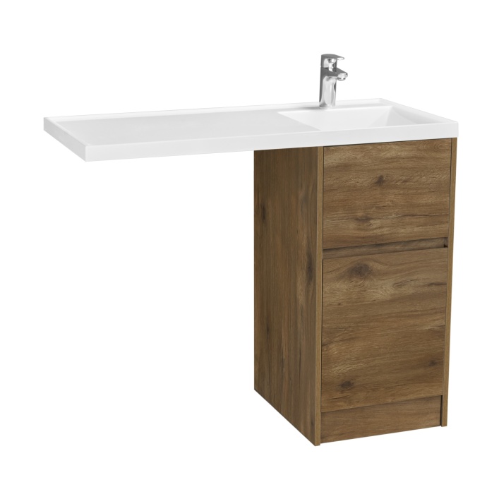 Тумба под раковину без фасада Aquaton Лондри 40 светлое дерево 1A267001LHDR0 - 0