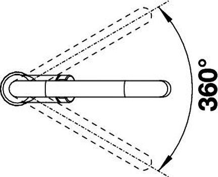Смеситель для кухонной мойки Blanco Jurena хром  520764 - 5