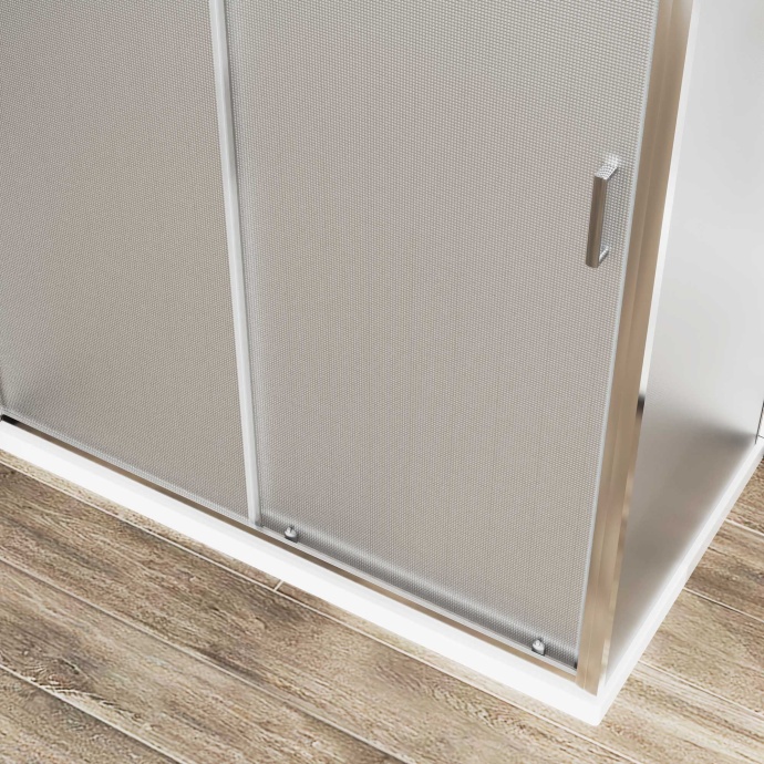 Душевой уголок Vincea City 120х90 профиль хром стекло рифленое VSR-5CT9012MT - 1