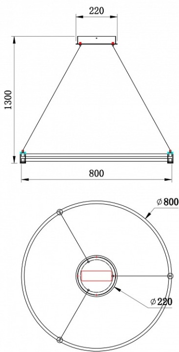 Подвесной светильник Stilfort Tooring 4006/02/01PL - 2