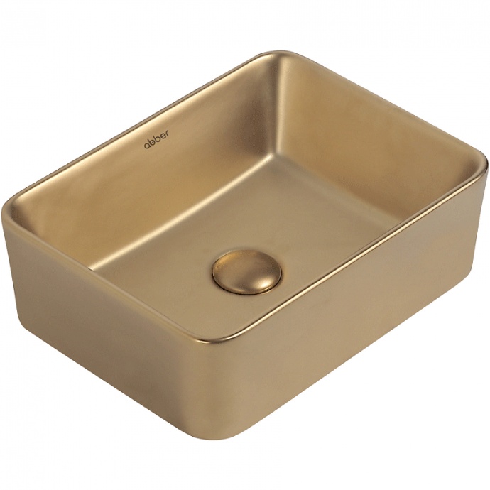 Накладная раковина Abber Rechteck 40 золото матовое AC2213MMG - 0