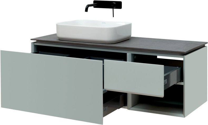 1.21006.PWM INFINITY Тумба 120 L 1+1, рapyrus white matt (274256) - 3