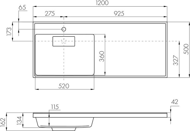 Тумба с раковиной Aquaton Лондри 60 темное дерево-белый 1A2669K2LHDY0 - 8
