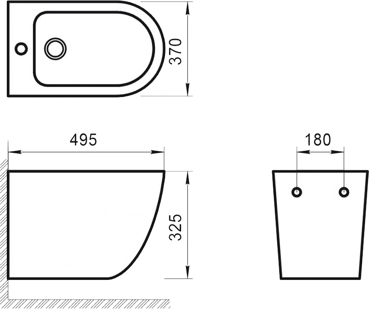 Биде подвесное BelBagno Sfera-R BB046BH - 5
