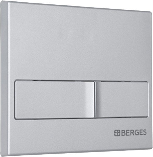 Кнопка смыва Berges Wasserhaus Novum L2 хром, матовый 040012 - 1