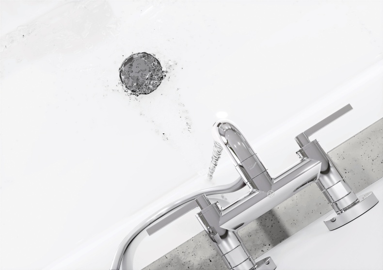 Смеситель Kludi Nova Fonte Puristic для ванны с душем 205400515 - 1