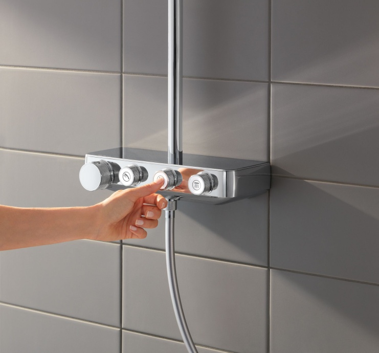 Душевая стойка Grohe Euphoria SmartControl 310 Duo Cube 26508000 с термостатом - 3