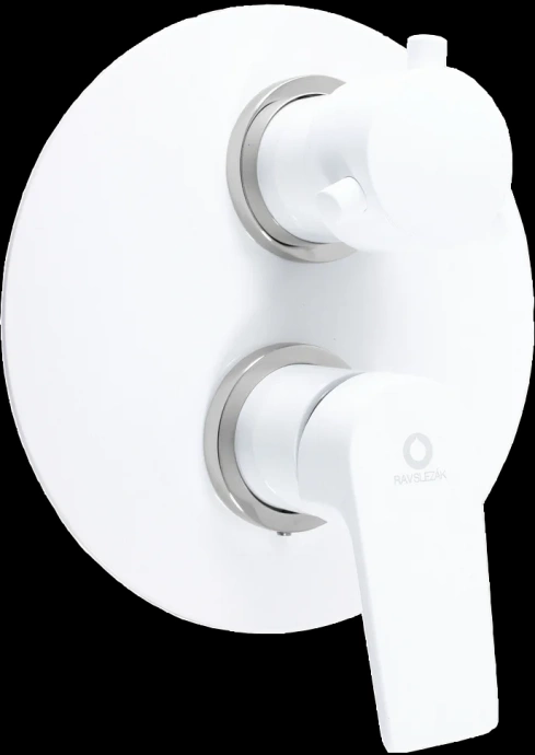 Смеситель для ванны с душем Rav Slezak Colorado белый - хром CO186KBC - 0