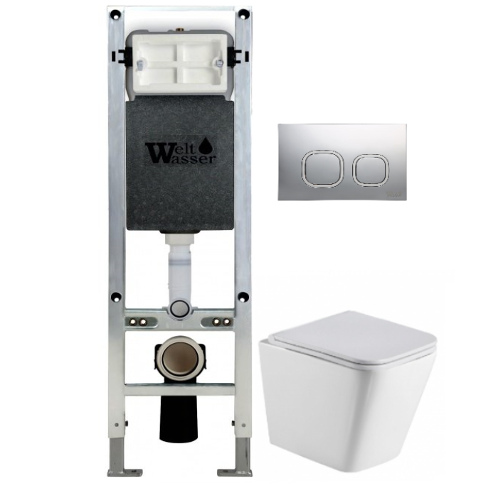 Комплект Weltwasser AMBERG 350 ST + GELBACH 004 GL-WT + AMBERG RD-MT CR  10000006512 - 0