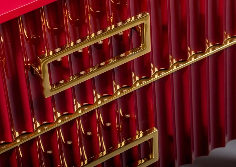 Тумба под раковину чашу Boheme Armadi Art Monaco 100 бордо глянец - золото 867-100-RG - 2