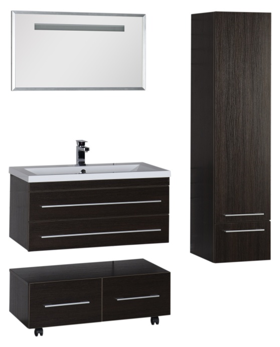 Тумба Aquanet Нота 90 подкатная венге 00170748 - 26