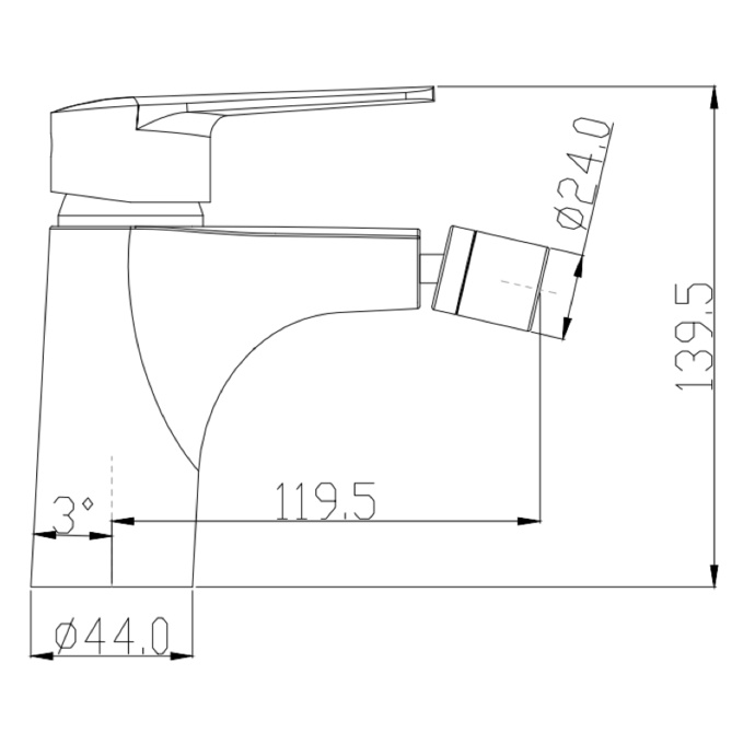 Swedbe Mars Смеситель для биде 1740 - 5