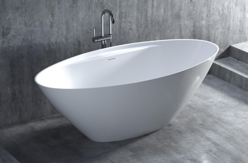 Ванна из искусственного камня Salini Diva 178x85 102221M S-Stone, матовый - 0