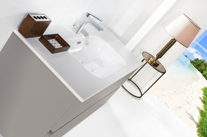 Тумба под раковину Armadi Art Vallessi 100 бежевый матовый 837-100-C mat - 15