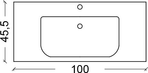 Раковина-столешница Armadi Art NeoArt 100 белый 854-100 - 3