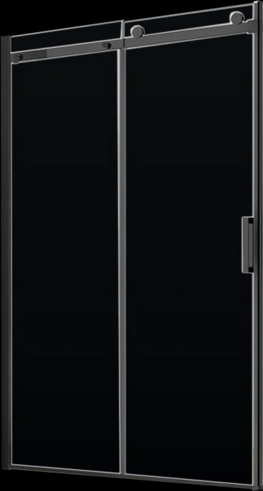 Душевая дверь Vincea Como 120 черная стекло прозрачное VDS-1C120CLB - 0