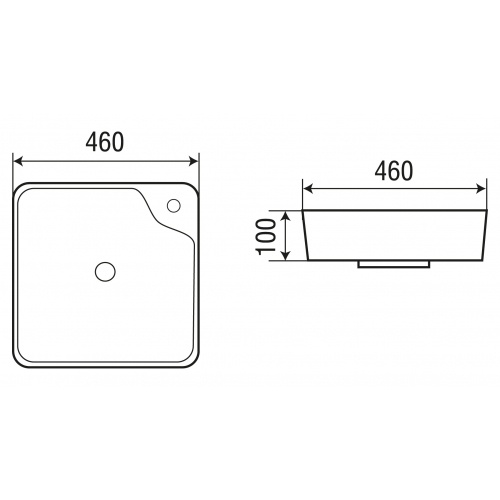 Раковина накладная Weltwasser WW ELBACH 2181 46 белый  10000004576 - 1