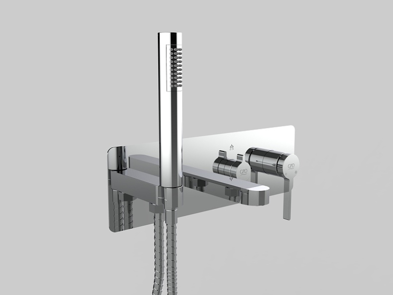 Смеситель для ванны с душем GPD Gildo хром MKA165 - 1