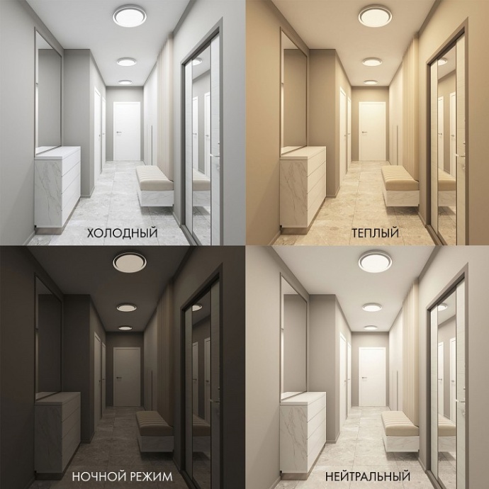 Накладной светодиодный светильник Denkirs DK6515-WH - 4