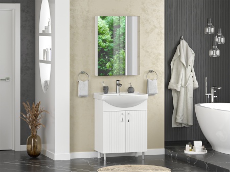 Тумба с раковиной Misty Изео 65 белая глянцевая УТ000015761 - 2