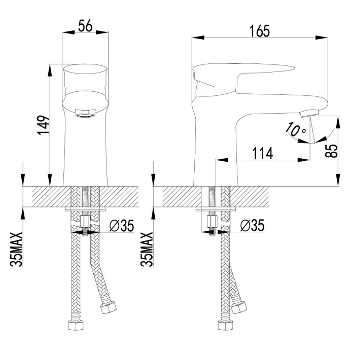 Смеситель Lemark Status для раковины LM4406C - 1