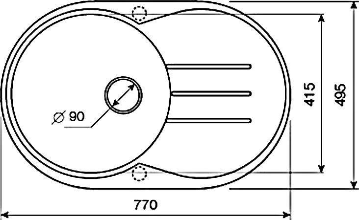 Мойка кухонная Lava E2 ваниль E2.VNL - 3
