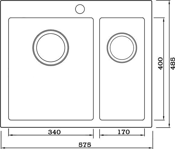 Металлическая мойка Seaman SMV-575D  SMV-575DR.A - 1