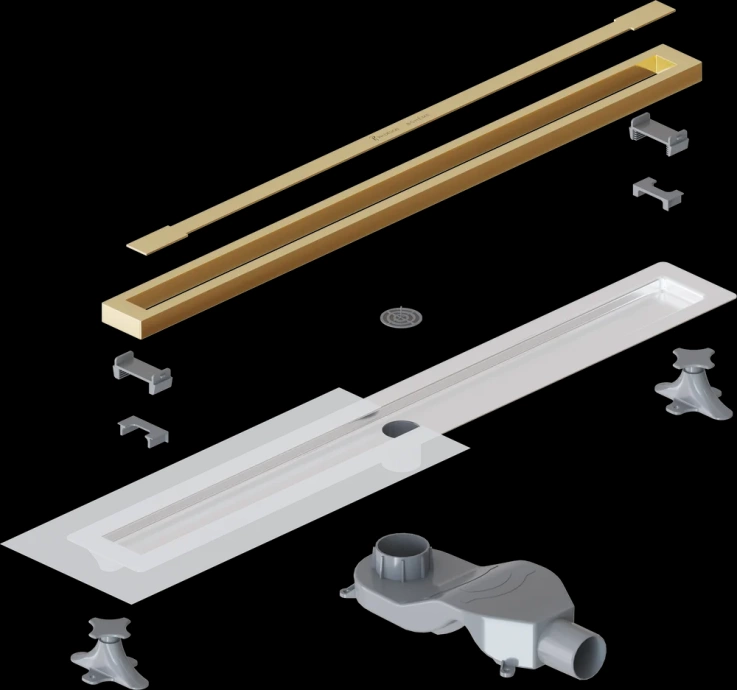 Душевой лоток Armadi Art Premium Trendy 80 золото 983-80-G - 3